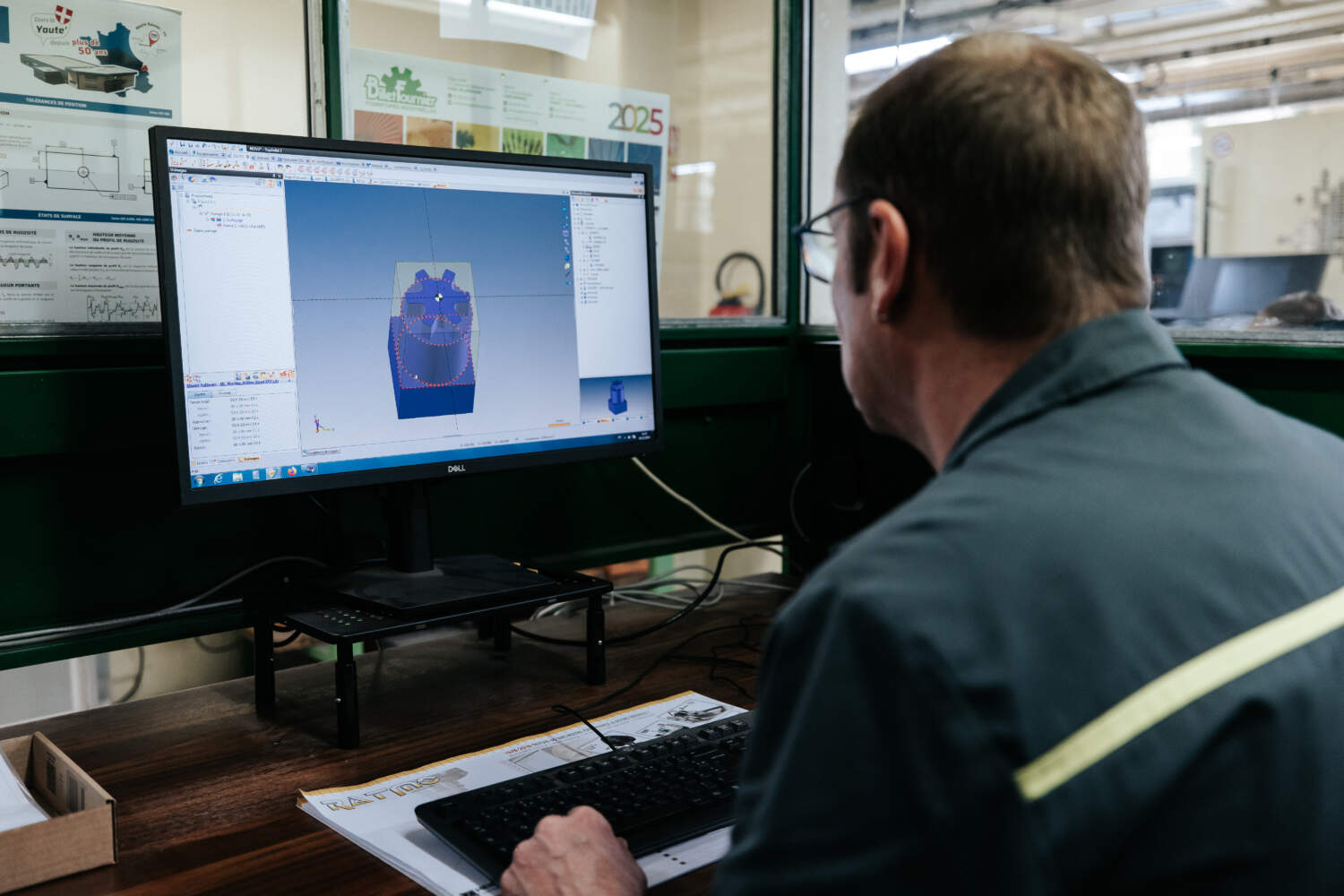 Poste de conception et programmation CN équipé TOPSolid et TopCam